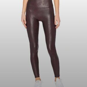 SPANXshape Faux Leather Leggings – Brown – Like New